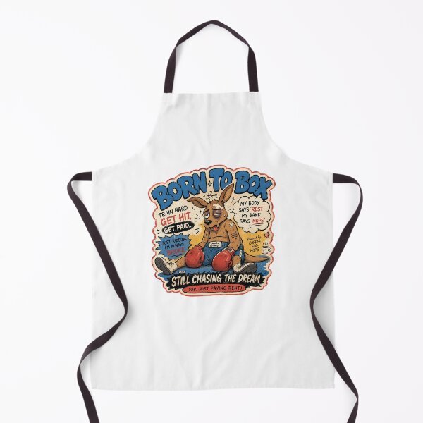 Item preview, Born To Box Kangaroo Broke Champ Powered By Coffee And Hope Funny Boxing Aussie Worker designed and sold by Yellowriversss.