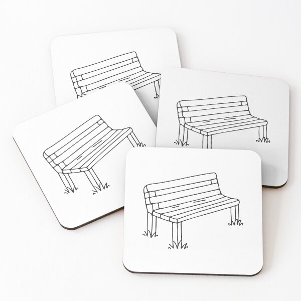 Item preview, Bench Leaning on Soft Ground designed and sold by rasagamastore.