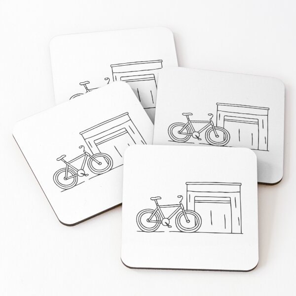 Item preview, Bicycle Beside Underground Garage Gate designed and sold by rasagamastore.