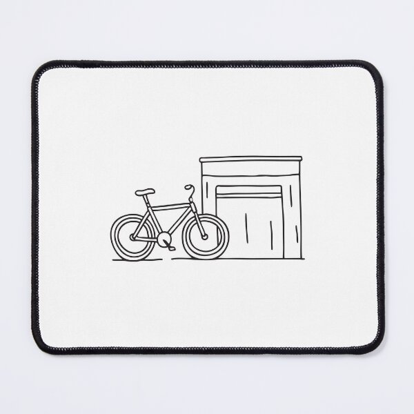 Item preview, Bicycle Beside Underground Garage Gate designed and sold by rasagamastore.