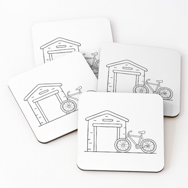 Item preview, Bicycle Near Underground Garage Entrance designed and sold by rasagamastore.
