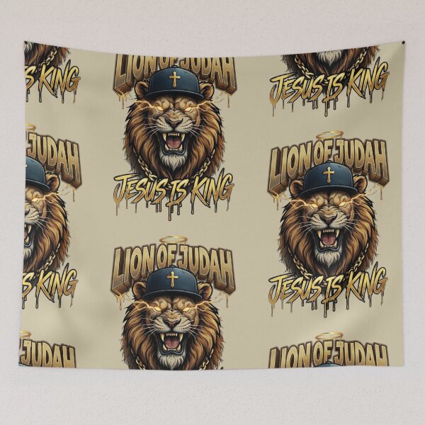 Item preview, Lion of Judah Jesus Is King Christian Lion Design designed and sold by rjjvstudio26.