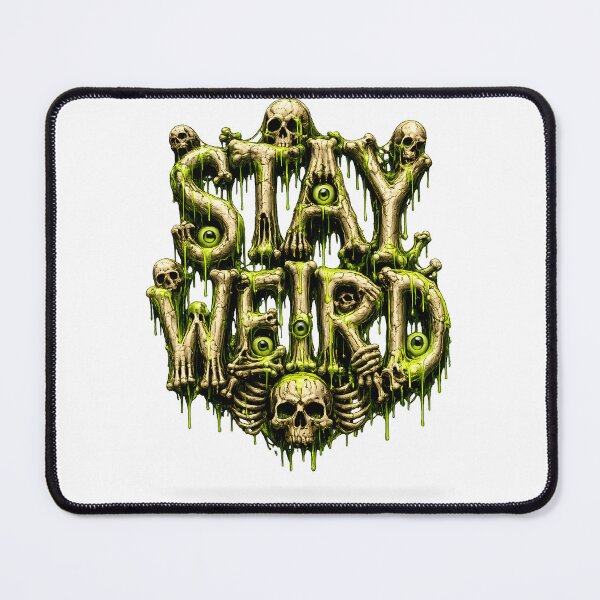 Item preview, Stay Weird – Creepy Eyeball Horror Typography designed and sold by GGAUL.