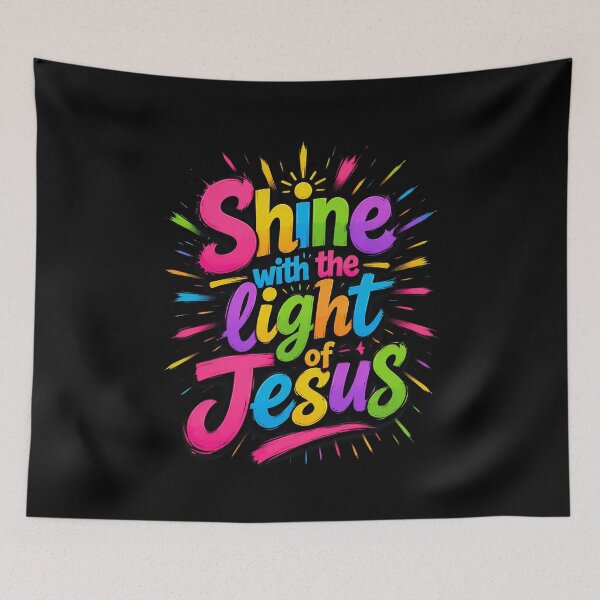 Item preview, Shine with The Light of Jesus - Proud Christian Faith Quote designed and sold by OlakunleOloroz.