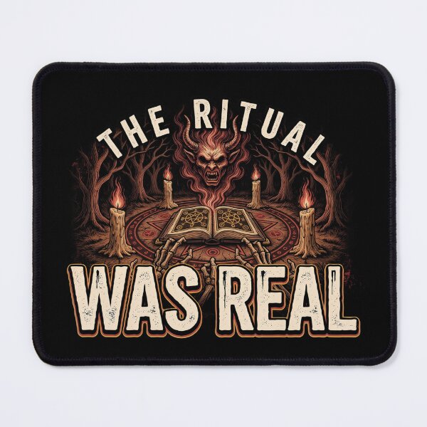 Item preview, The Ritual Was Real, Occult Grimoire Demon Vintage Horror designed and sold by CryptReel.