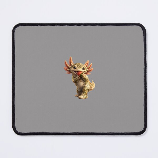 Item preview, Axolotl Eats Strawberry – Cute Axolotl Art designed and sold by MonsoonInkX.