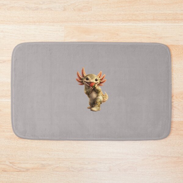 Item preview, Axolotl Eats Strawberry – Cute Axolotl Art designed and sold by MonsoonInkX.