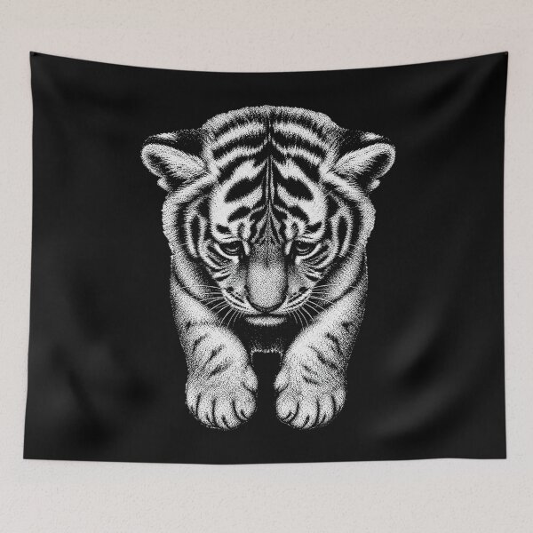 Item preview, Sad tiger cub Vintage Engraving Style Graphic T-Shirt designed and sold by Sivallus.