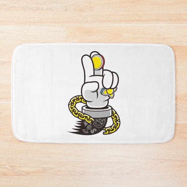 Item preview, Cartoon Victory Hand Holding Gold Coin designed and sold by Lexkon Liu's art.