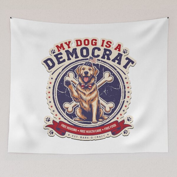 Item preview, My Dog Is a Democrat designed and sold by OlizaPrint.