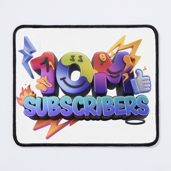 Item preview, 10K Subscribers Celebration – Colorful YouTuber Milestone T-Shirt designed and sold by KRStyleClub.