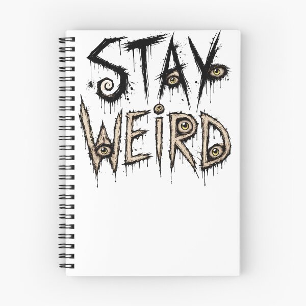 Item preview, Stay Weird – Creepy Eyeball Horror Typography designed and sold by GGAUL.