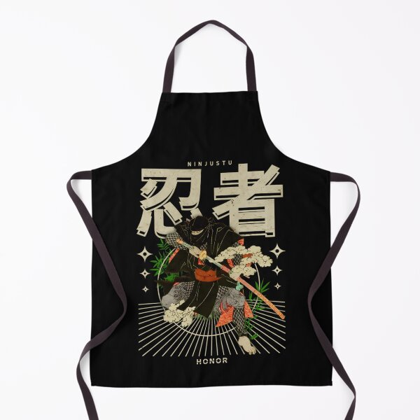 Item preview, Traditional Japanese Ninja Warrior Illustration with Bold Kanji designed and sold by kruuger.