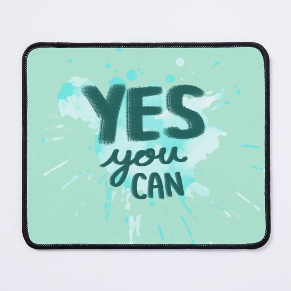 Item preview, Yes You Can Positive Paint Splatter- Blue designed and sold by Asha-Art.