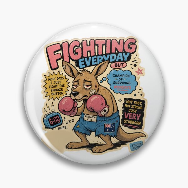 Item preview, Fighting Everyday Champion Of Surviving Mondays Funny Australian Worker designed and sold by Yellowriversss.
