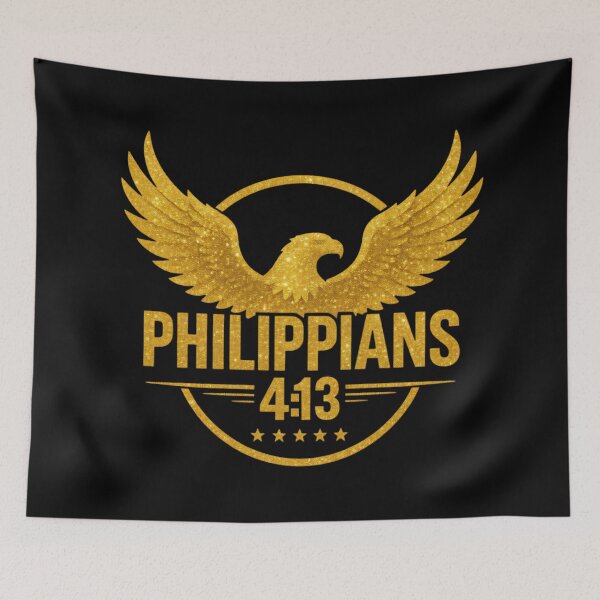Item preview, Philippians 4:13 - Soaring on Eagle’s Wings - Christian Motivation by All43 designed and sold by All43.