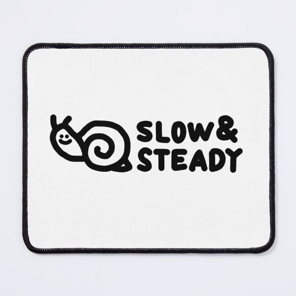 Item preview, Slow & Steady | Cute Snail Motivation designed and sold by DaisyRooDesign.
