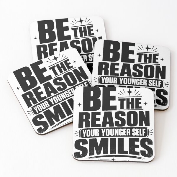 Item preview, Be The Reason Your Younger Self Smiles | Bold Motivational Typography designed and sold by Lovestickerco.