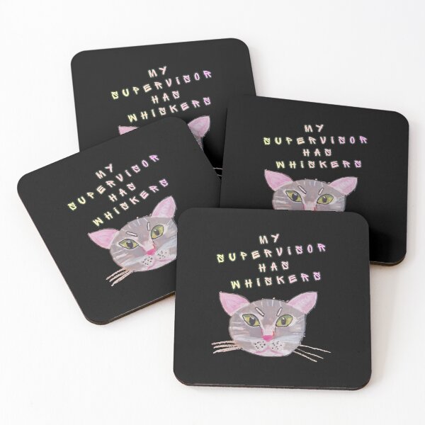 Item preview, My Supervisor Has Whiskers designed and sold by mirciashop.