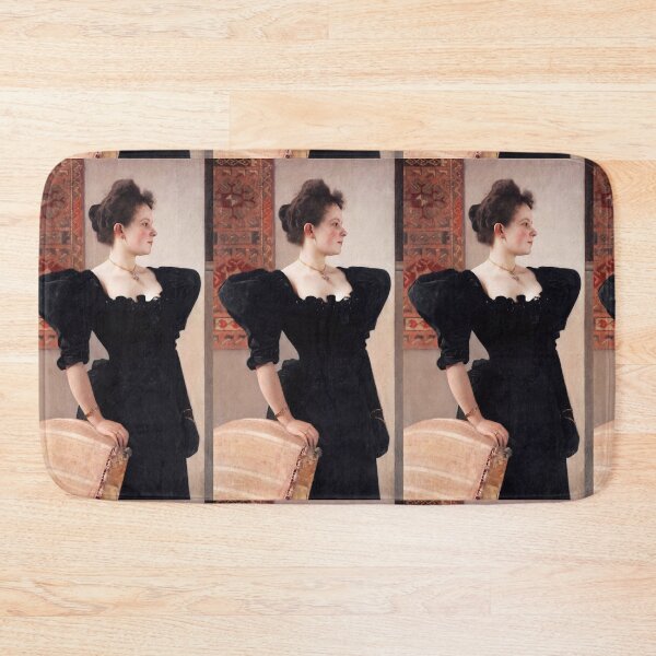 Item preview, Elegant Lady in Black Velvet Dress designed and sold by artofuniverse.