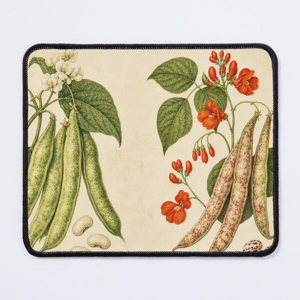 Item preview, Vintage Heirloom Bean Varieties Botanical Print designed and sold by NuvoraNest.