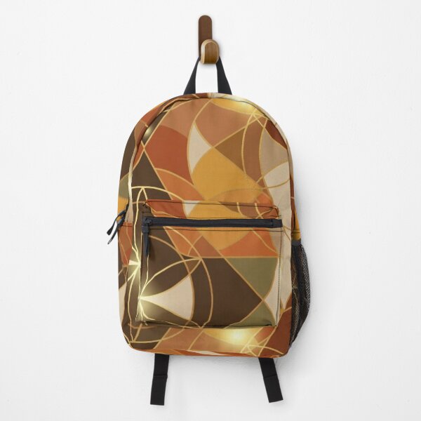 Item preview, Warm Earthy Geometric Starburst Pattern Design designed and sold by IntelliMindDesigns.