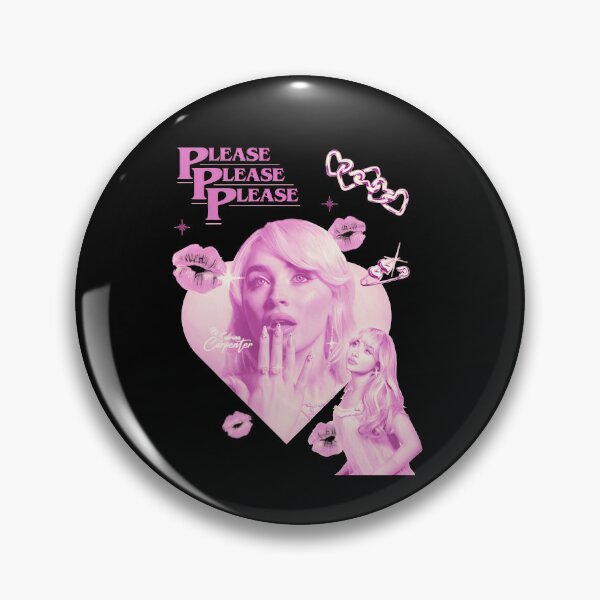 Item preview, Please Please Please Sabrina Pink Retro Heart Graphic designed and sold by Lenschoolmann.