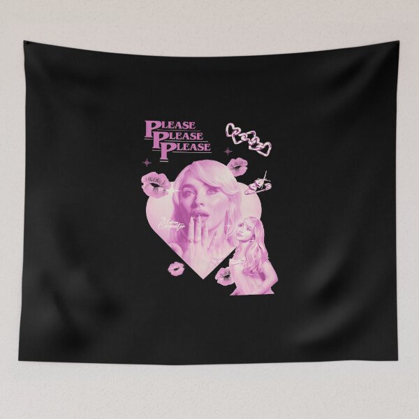 Artikelvorschau, Please Please Please Sabrina Pink Retro Heart Graphic entworfen und verkauft von Lenschoolmann.