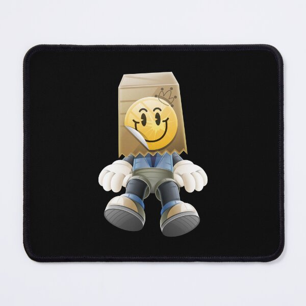 Item preview, Cartoon Paper Bag Head Smiley Character designed and sold by Lexkon Liu's art.