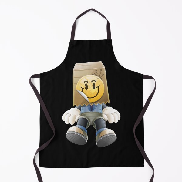 Item preview, Cartoon Paper Bag Head Smiley Character designed and sold by Lexkon Liu's art.