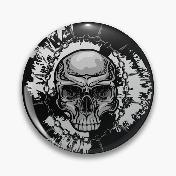 Item preview, Spiked Chain Gothic Skull Dark Art" designed and sold by Redvibeco.