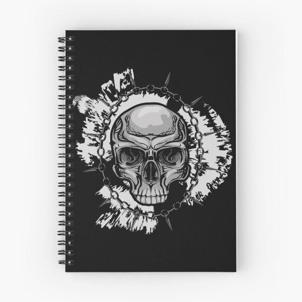 Item preview, Spiked Chain Gothic Skull Dark Art" designed and sold by Redvibeco.