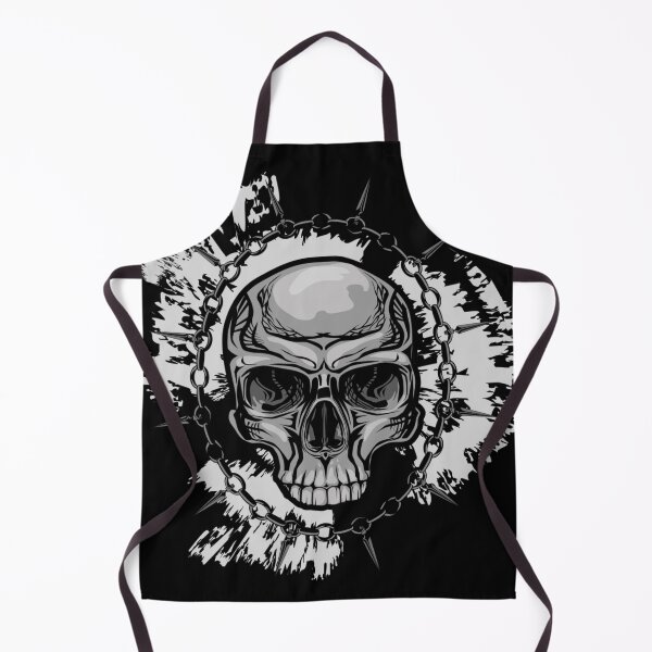 Item preview, Spiked Chain Gothic Skull Dark Art" designed and sold by Redvibeco.