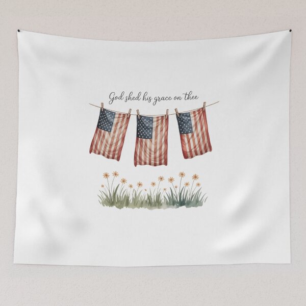 Item preview, God Shed His Grace On Thee Patriotic 4Th Of July designed and sold by SapfireStuArt.