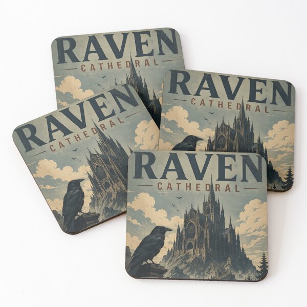 Item preview, Visit Raven Cathedral – Vintage Gothic Travel Poster designed and sold by NowaPrintNest.