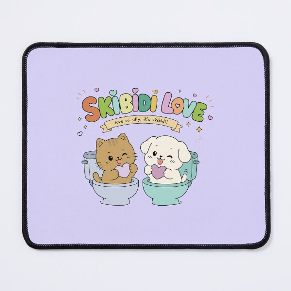 Item preview, Skibidi Love - Cute Toilet Meme Cat and Dog designed and sold by snewen.