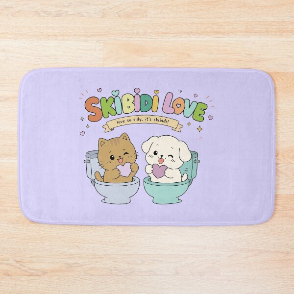 Item preview, Skibidi Love - Cute Toilet Meme Cat and Dog designed and sold by snewen.