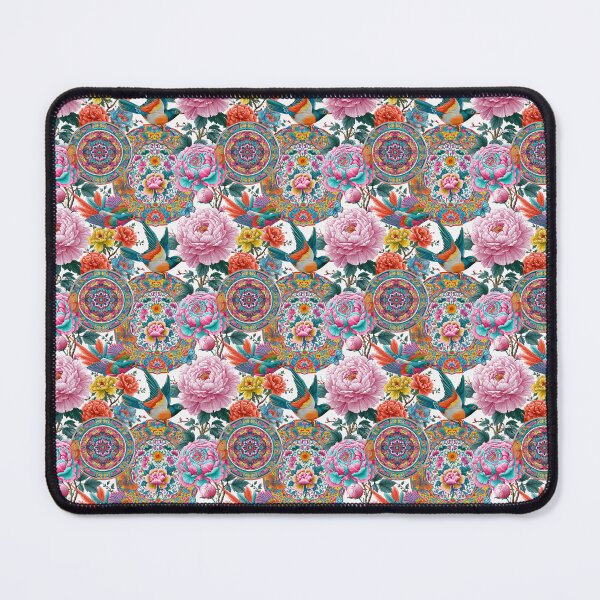 Item preview, White Peony And Butterfly Chinoiserie Pattern designed and sold by igraphixart.