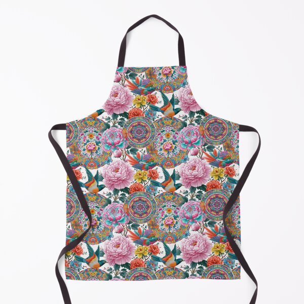 Item preview, White Peony And Butterfly Chinoiserie Pattern designed and sold by igraphixart.