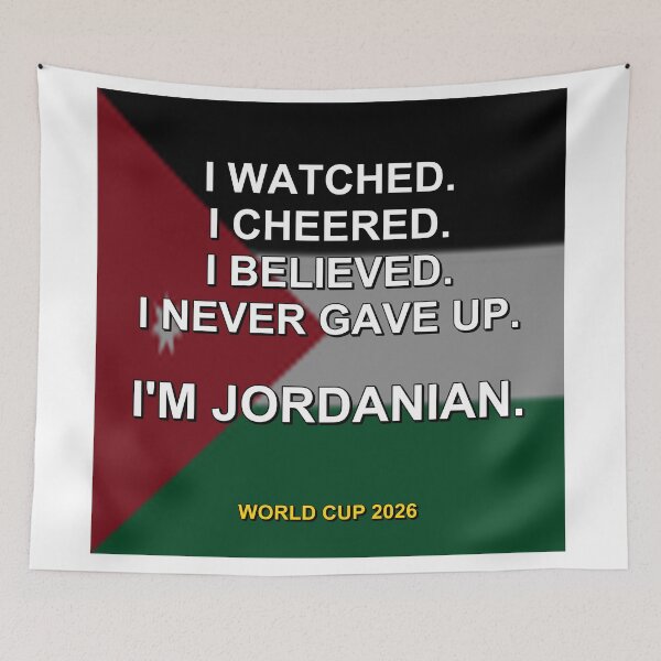 Item preview, I'm Jordanian. World Cup 2026 National Fan Design designed and sold by ariksworld.