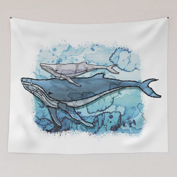 Item preview, Majestic Humpback Whale Family Migration designed and sold by Karin Taylor.