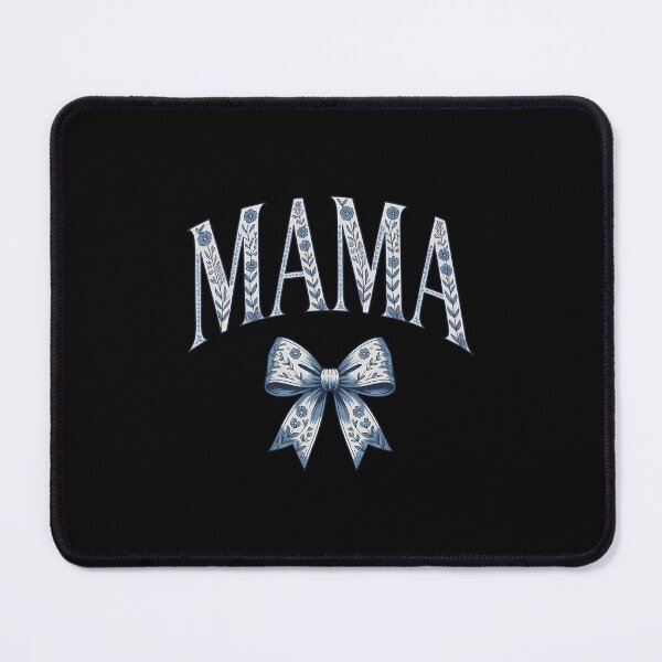Item preview, Groovy Mama Coquette Bow Blue Floral Mother's Day Mom Life designed and sold by SapfireStuArt.