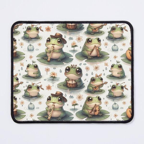 Item preview, Cute Cartoon Frog Whimsical Pattern Design designed and sold by IntelliMindDesigns.