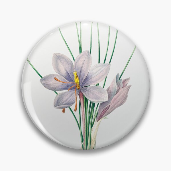 Item preview, Autumn Crocus Flowers Vintage Botanical Illustration designed and sold by TheRetroArtRoom.