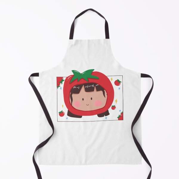 Item preview, Kawaii Chibi Girl in Red Tomato Hat designed and sold by TinyToesPre.