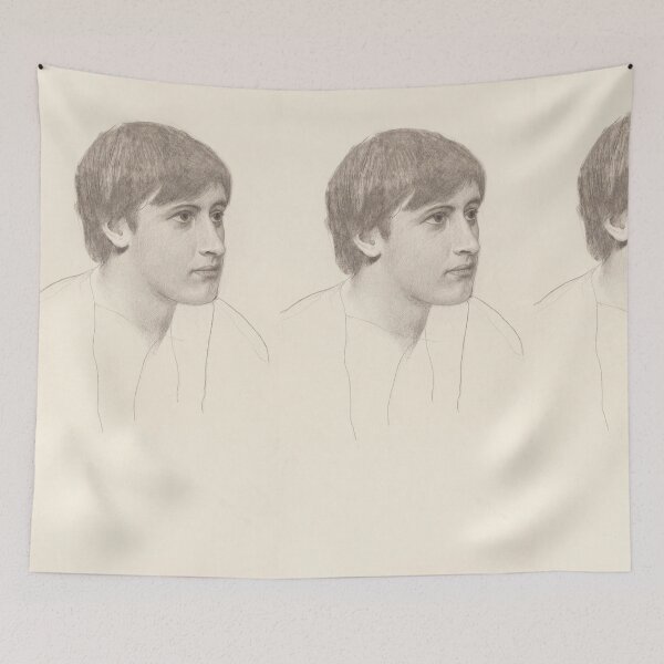 Item preview, Pencil Portrait Study of a Young Man designed and sold by artofuniverse.