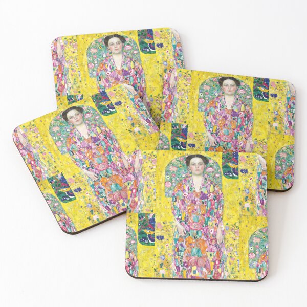 Item preview, Klimt Woman Portrait on Golden Yellow designed and sold by artofuniverse.