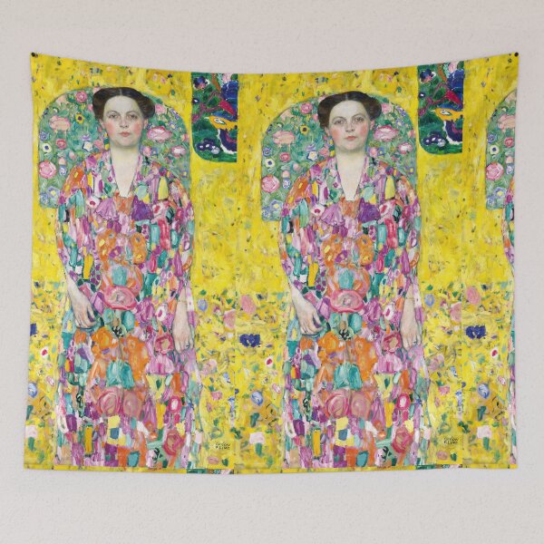 Item preview, Klimt Woman Portrait on Golden Yellow designed and sold by artofuniverse.
