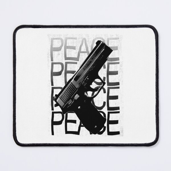 Item preview, Stealth Low-Contrast Black Semi-Automatic Pistol designed and sold by ali shope.