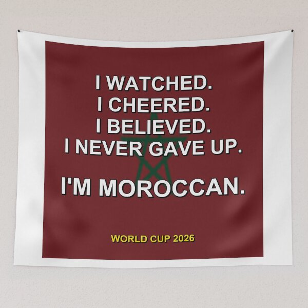 Item preview, I'm Moroccan. World Cup 2026 National Fan Design designed and sold by ariksworld.
